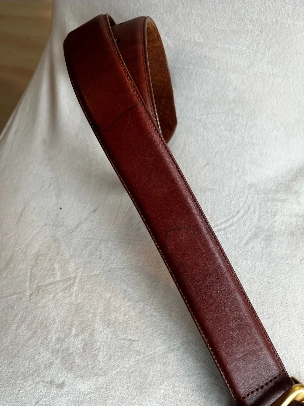 Brighton‎ women Dark Brown Leather Belt with Brass-Tone Hardware